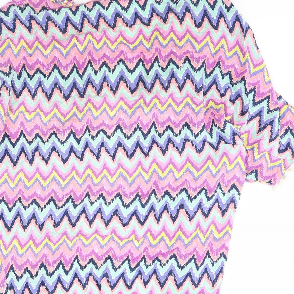 Papaya Womens Multicoloured Herringbone  Jacket  Size S  - Holiday