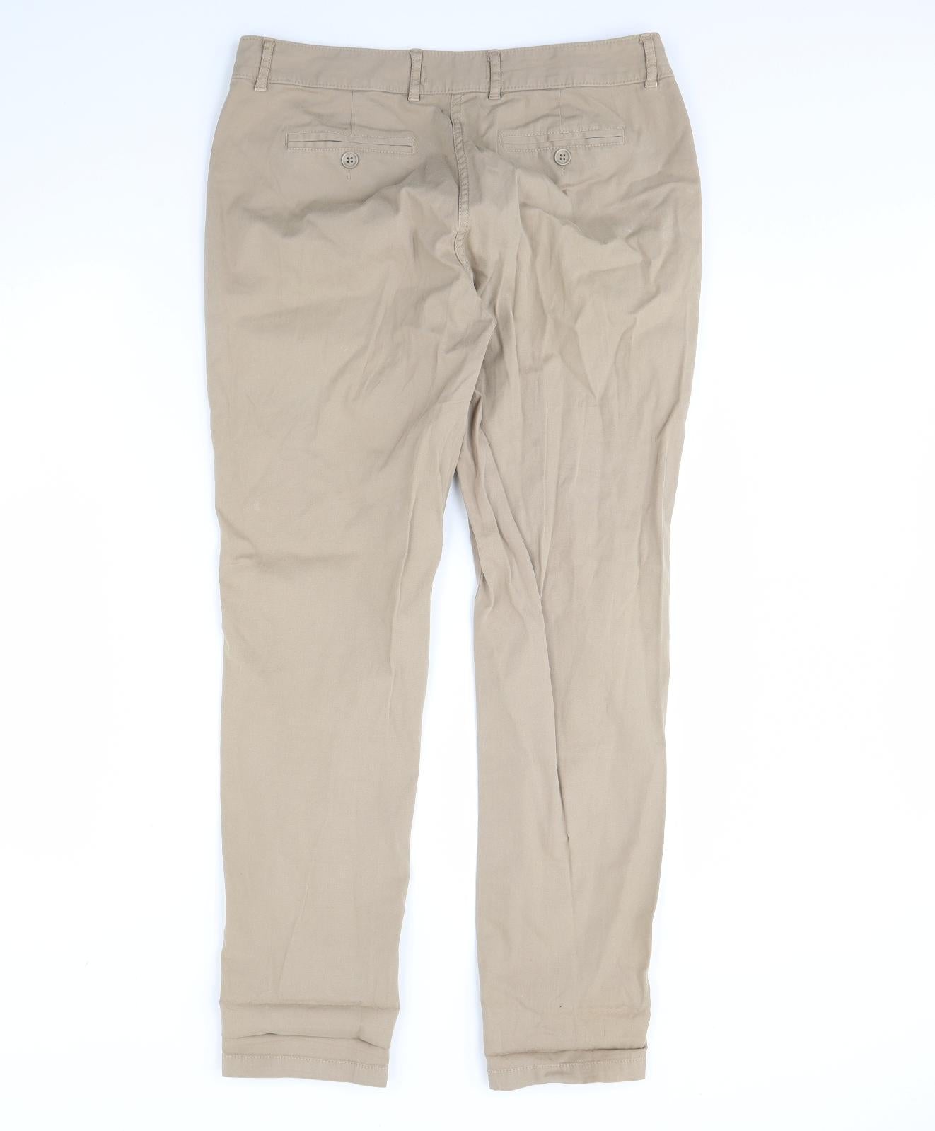 M&S Womens Brown   Trousers  Size 12 L31 in