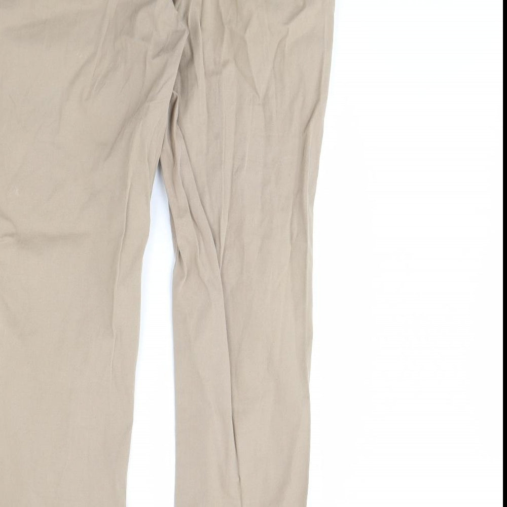 M&S Womens Brown   Trousers  Size 12 L31 in