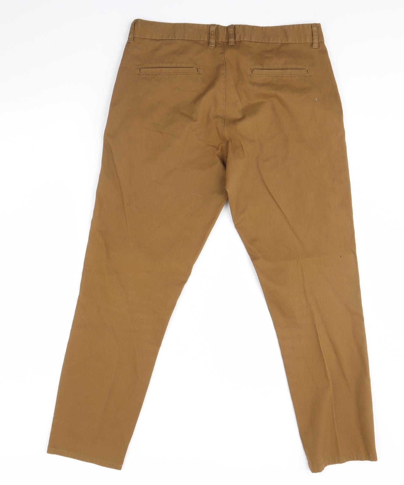 Denim & Co. Mens Brown   Trousers  Size 34 L30 in