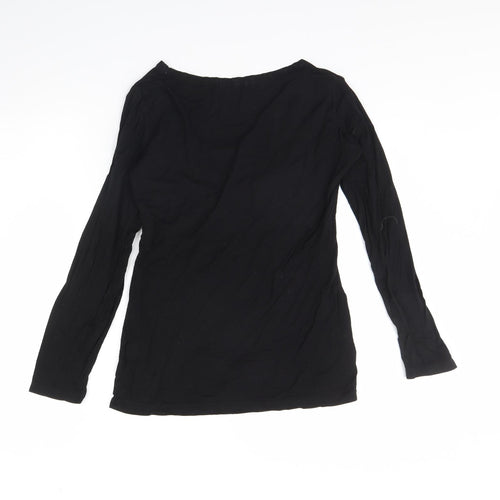 Small show Womens Black   Basic T-Shirt Size S