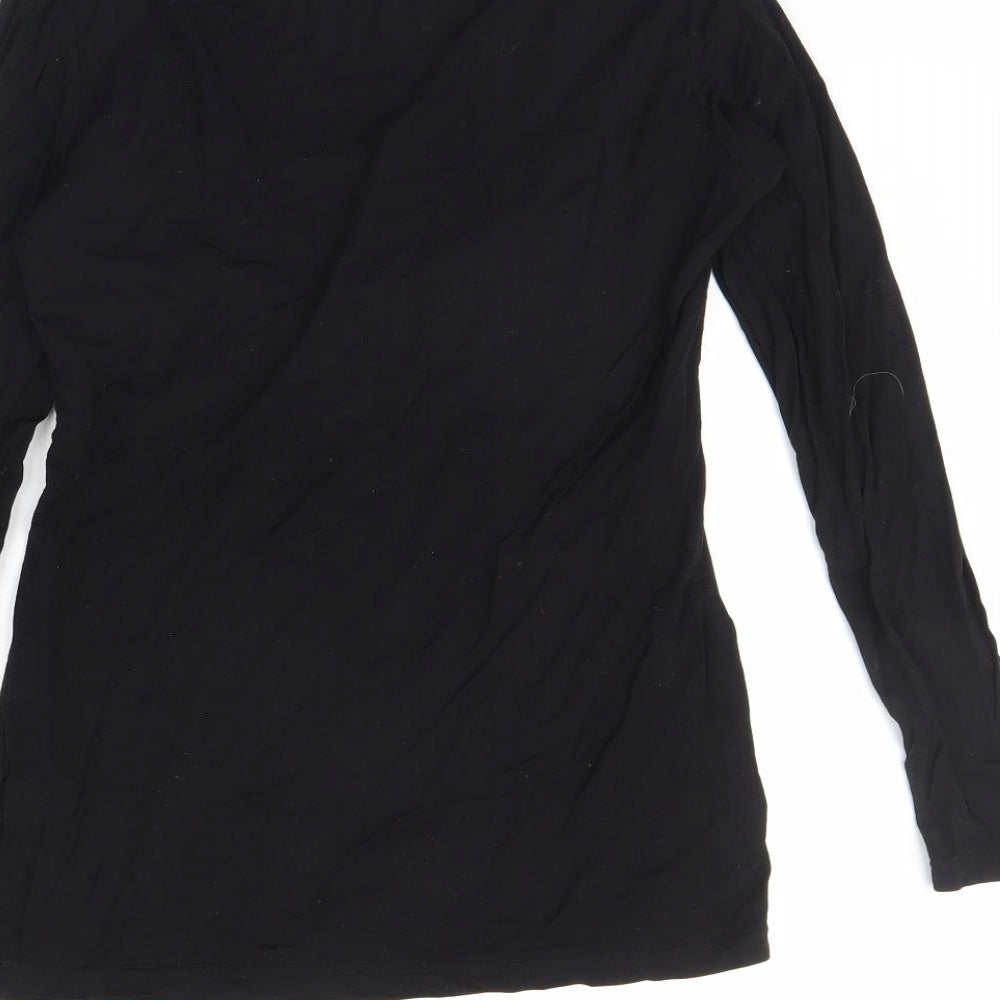 Small show Womens Black   Basic T-Shirt Size S