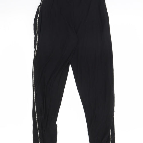 pretty little thing Womens Black   Trousers  Size 8 L28 in