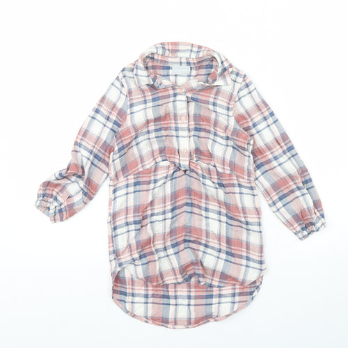 I Love Girls Wear Girls Pink Check  Fit & Flare  Size 6 Years