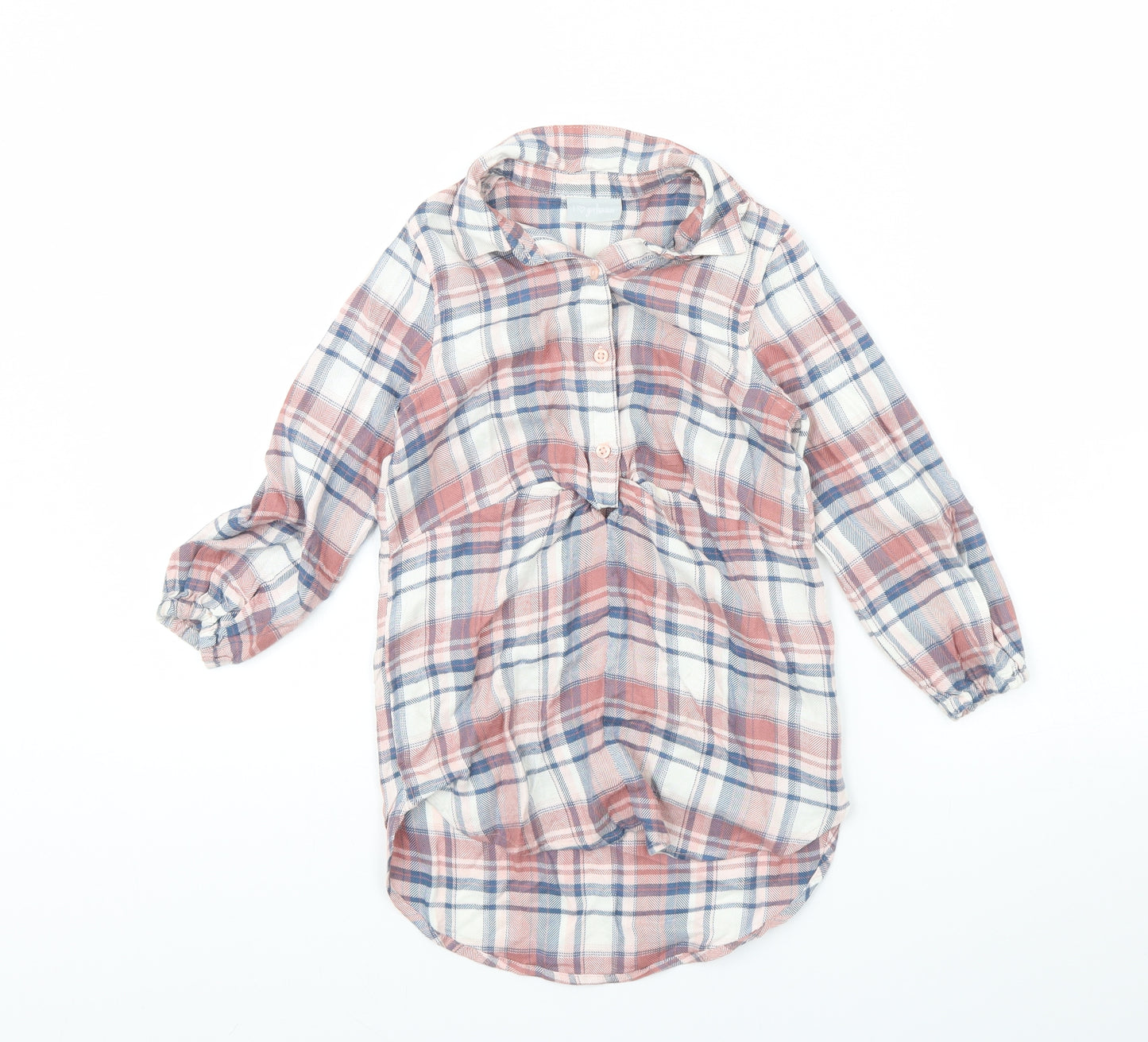 I Love Girls Wear Girls Pink Check  Fit & Flare  Size 6 Years