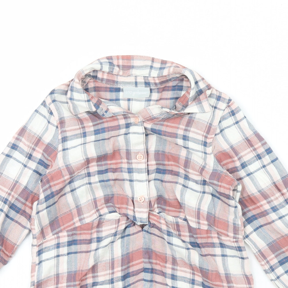 I Love Girls Wear Girls Pink Check  Fit & Flare  Size 6 Years