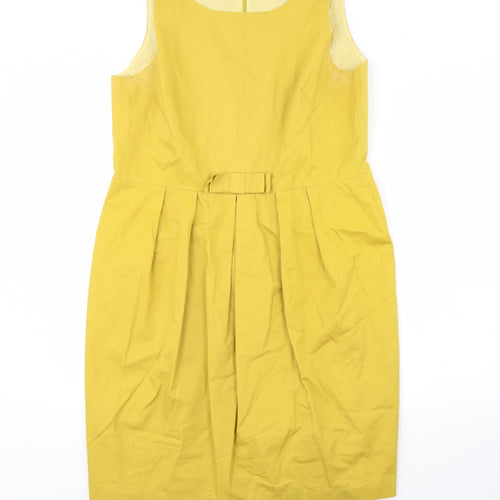 NEXT Womens Yellow   Pencil Dress  Size 18