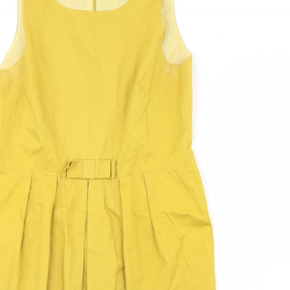NEXT Womens Yellow   Pencil Dress  Size 18