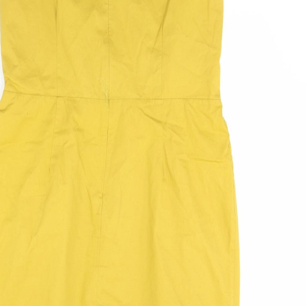 NEXT Womens Yellow   Pencil Dress  Size 18