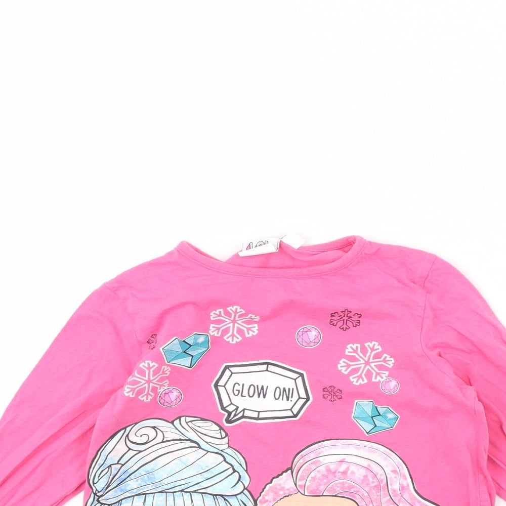 Primark Girls Pink   Basic T-Shirt Size 9 Years  - LOL
