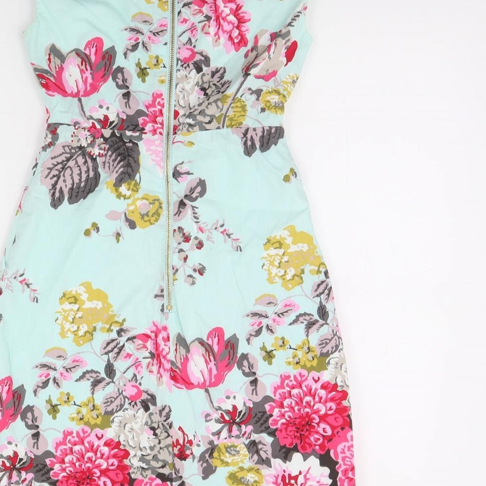 Joules Womens Green Floral  Fit & Flare  Size 8