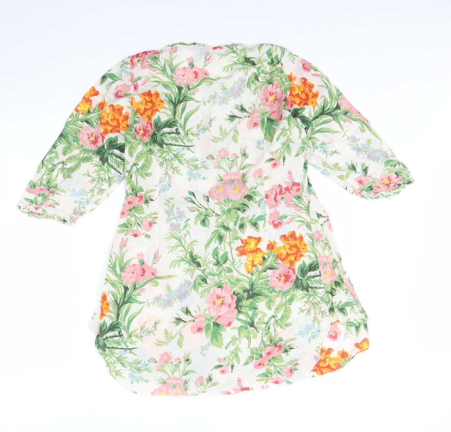 One season Womens White Floral  Kaftan  Size S