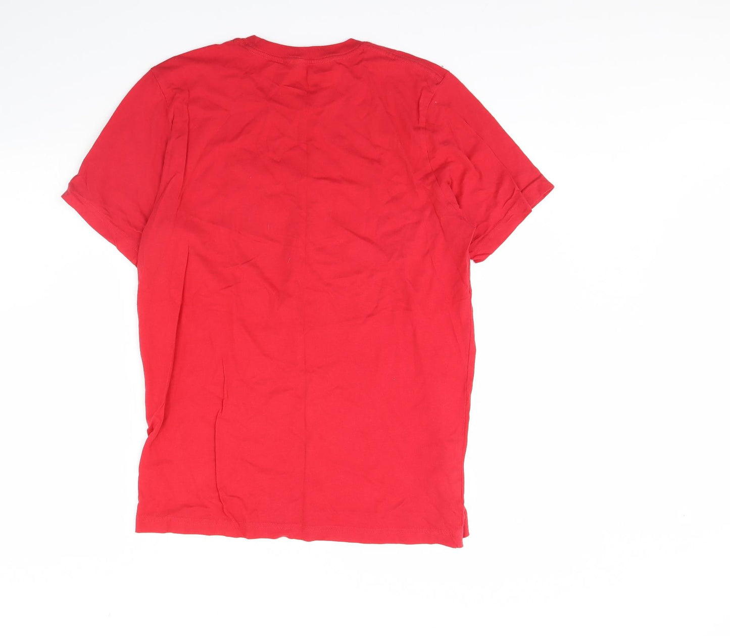 Smile more  Mens Red    T-Shirt Size L