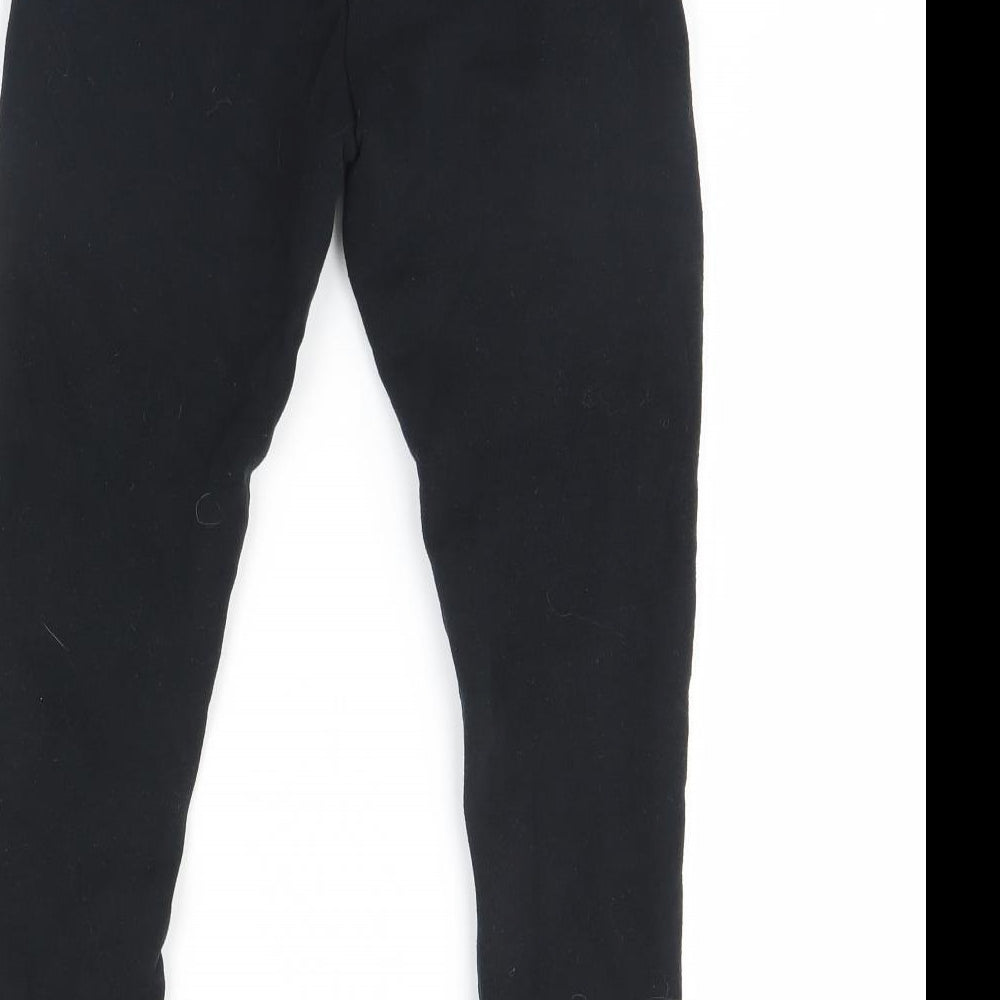 Nutmeg Girls Black   Jogger Trousers Size 9 Years