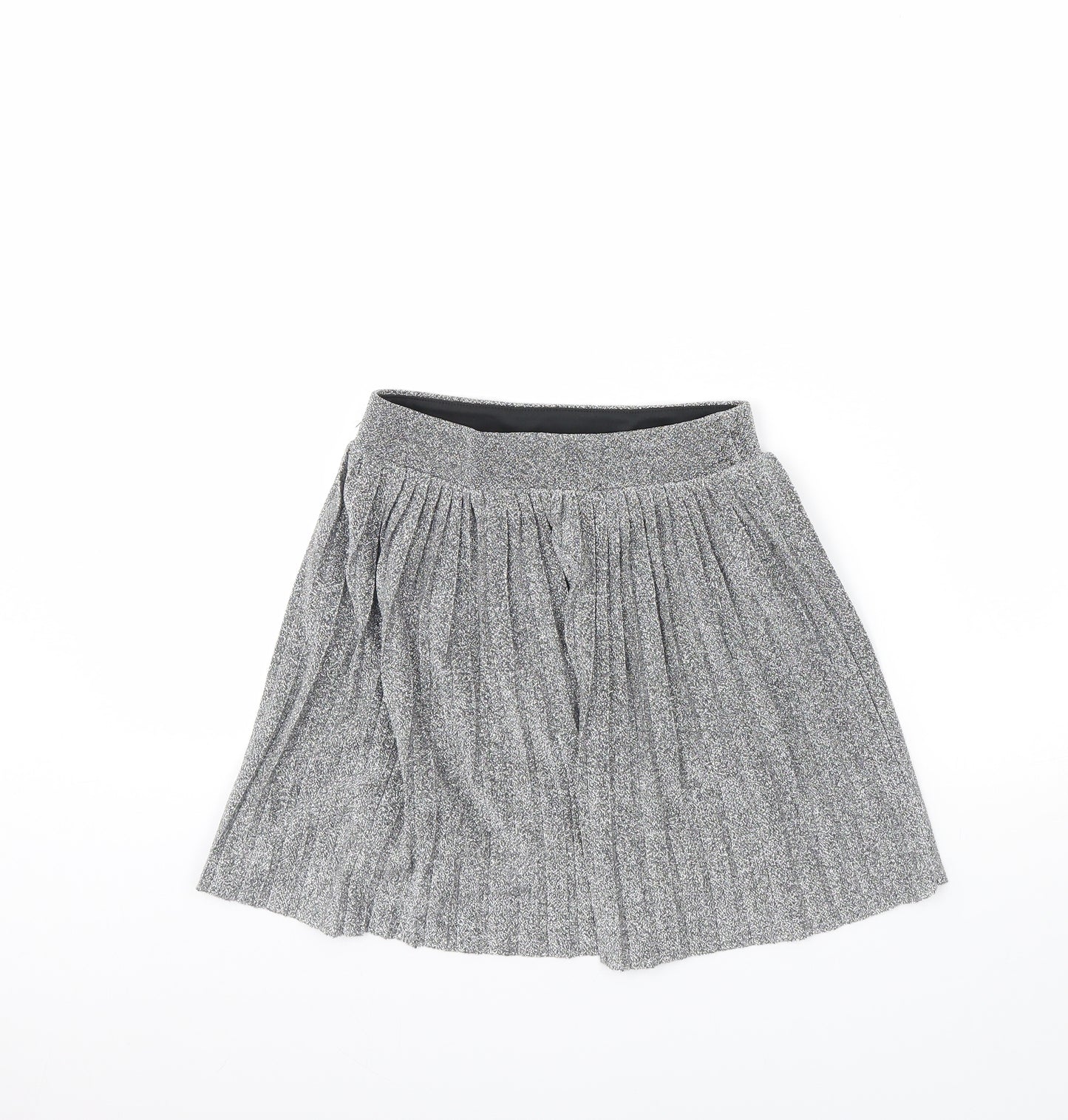 Primark Girls Silver   Mini Skirt Size 9 Years