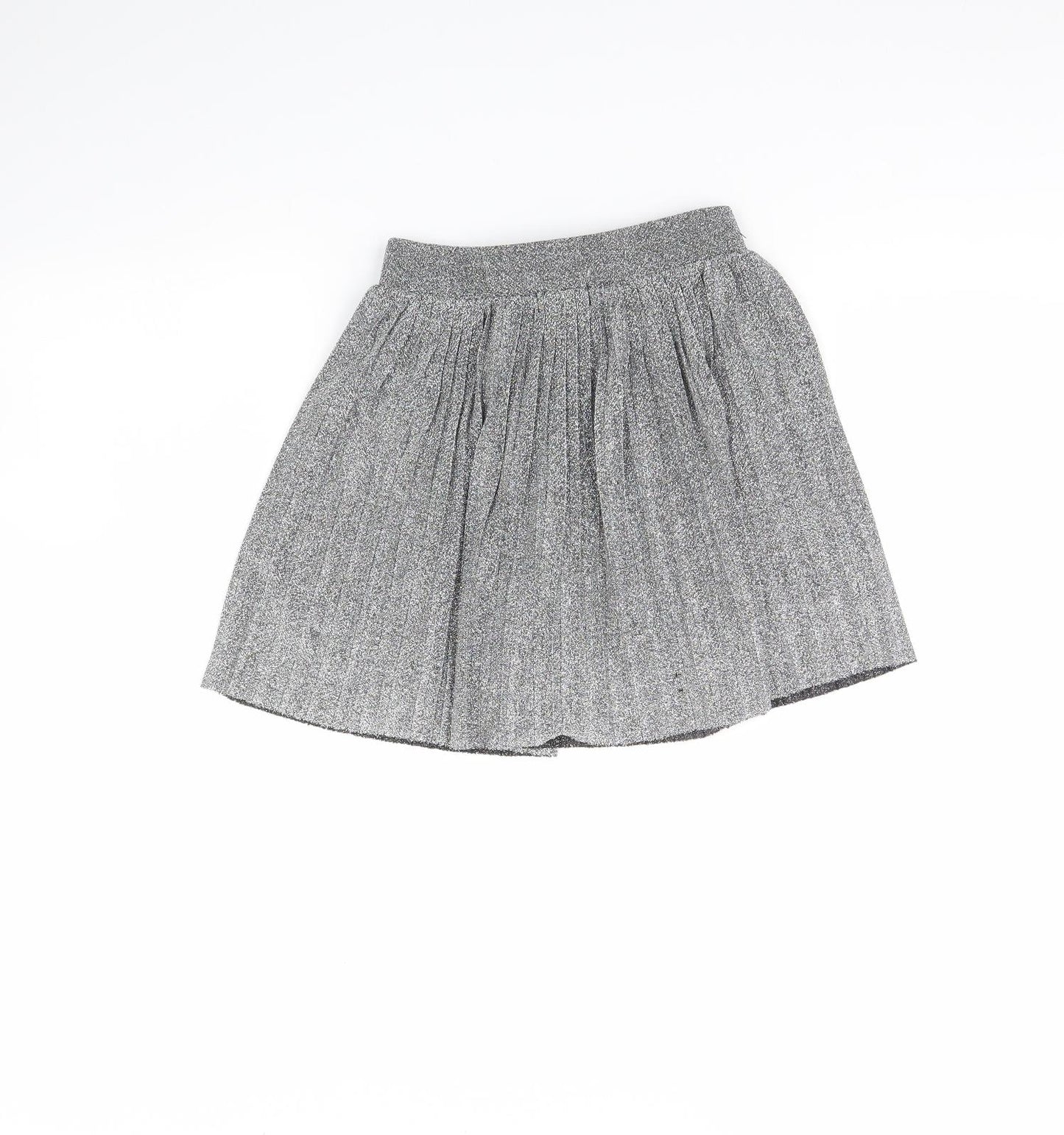 Primark Girls Silver   Mini Skirt Size 9 Years