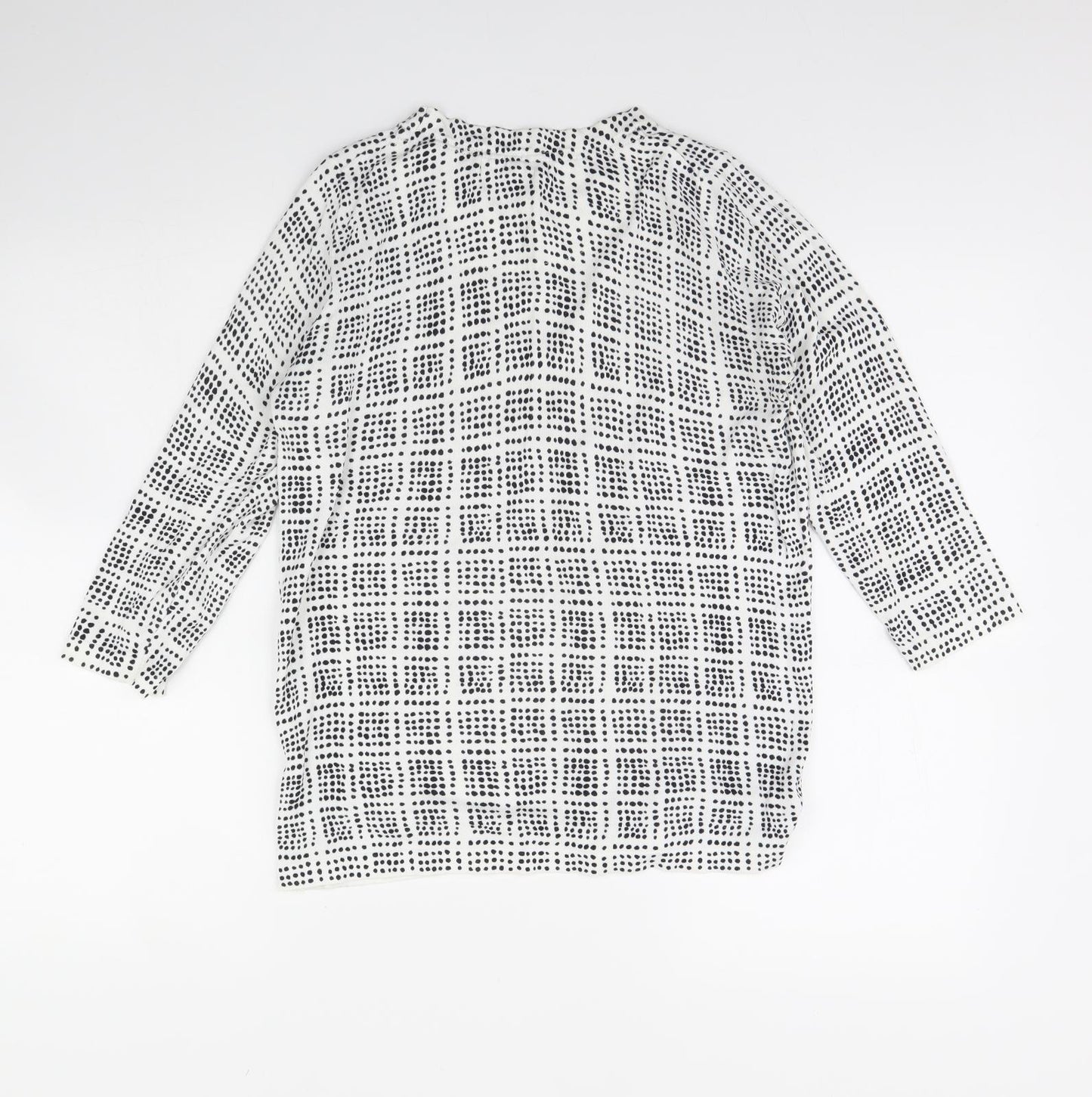 NEXT Womens White Geometric  Pullover Jumper Size 12