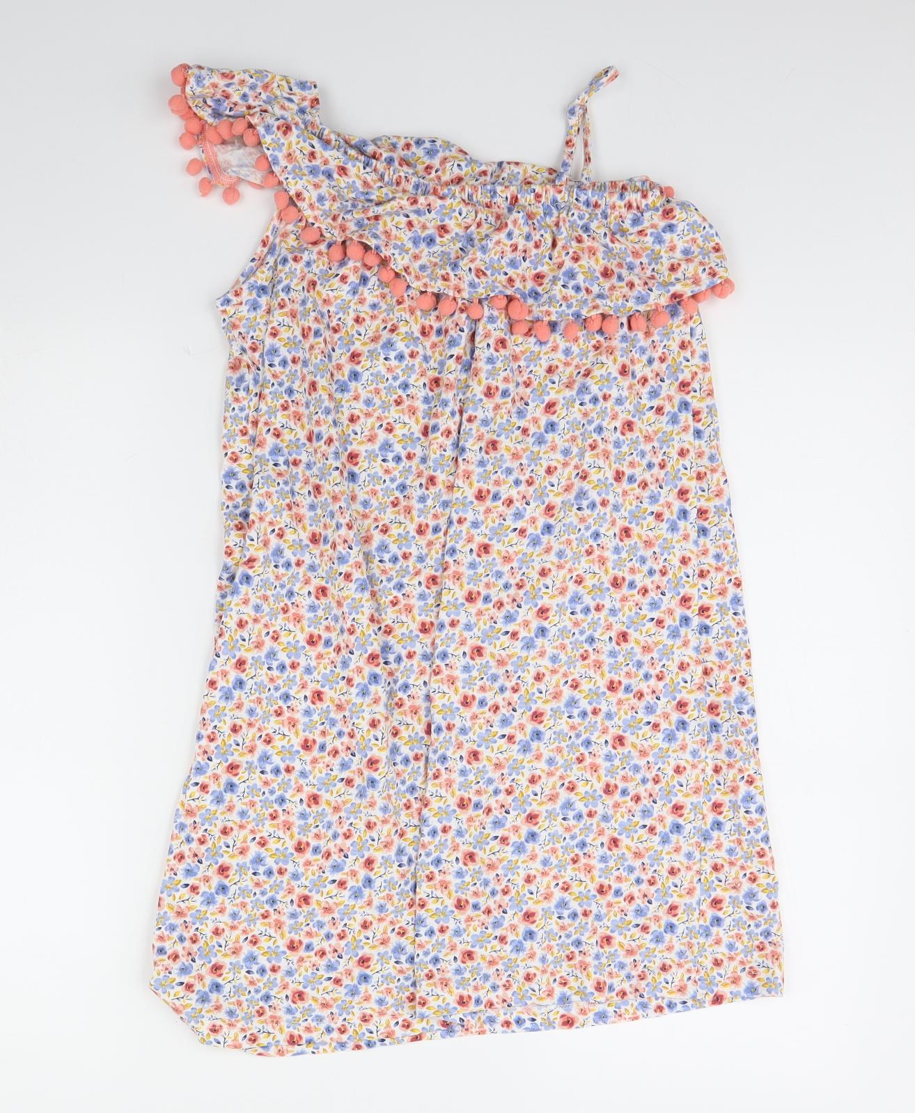 I Love Girls Wear Girls White Floral  Shift  Size 11 Years