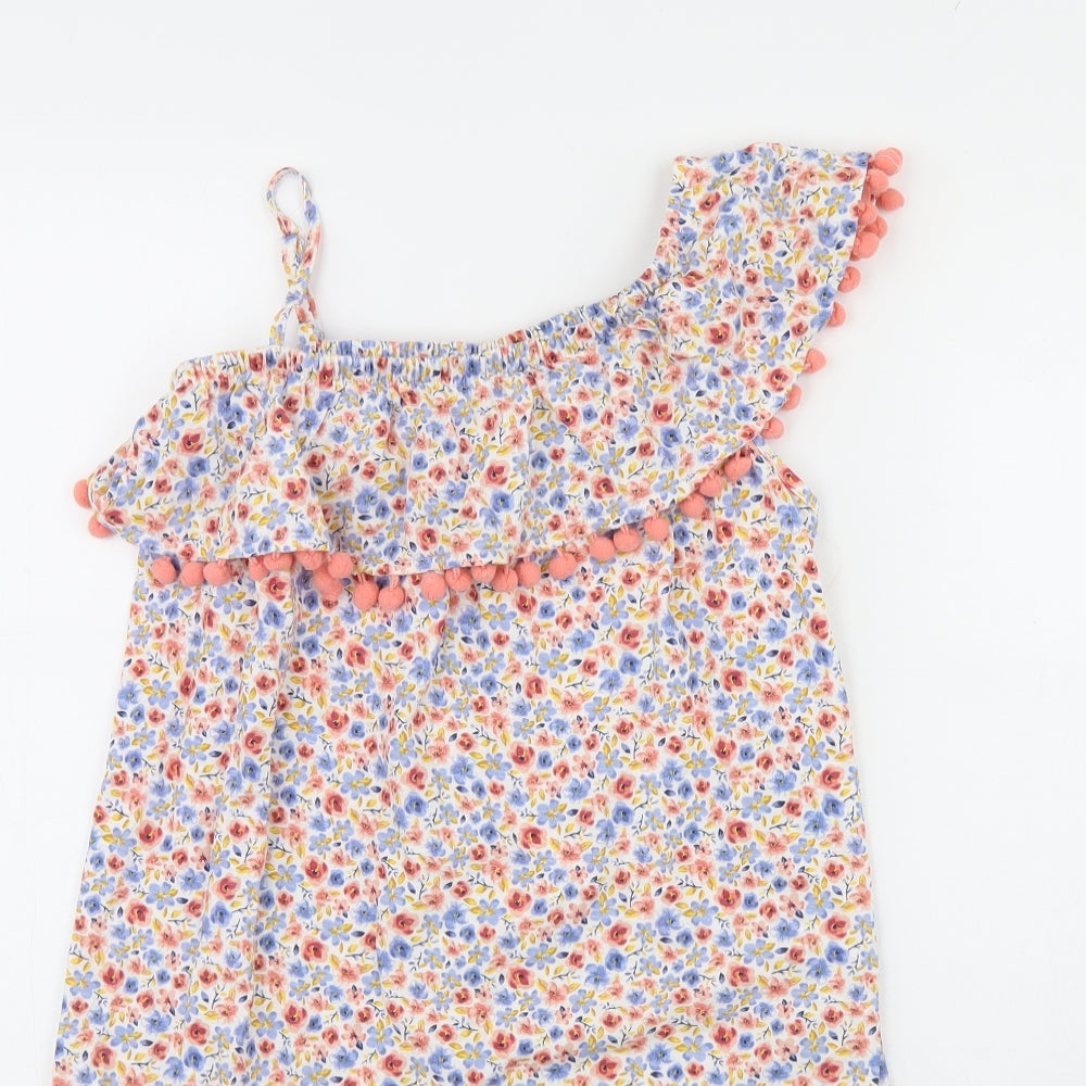 I Love Girls Wear Girls White Floral  Shift  Size 11 Years