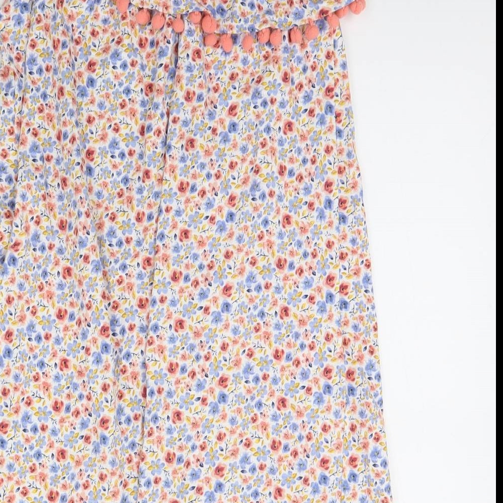 I Love Girls Wear Girls White Floral  Shift  Size 11 Years