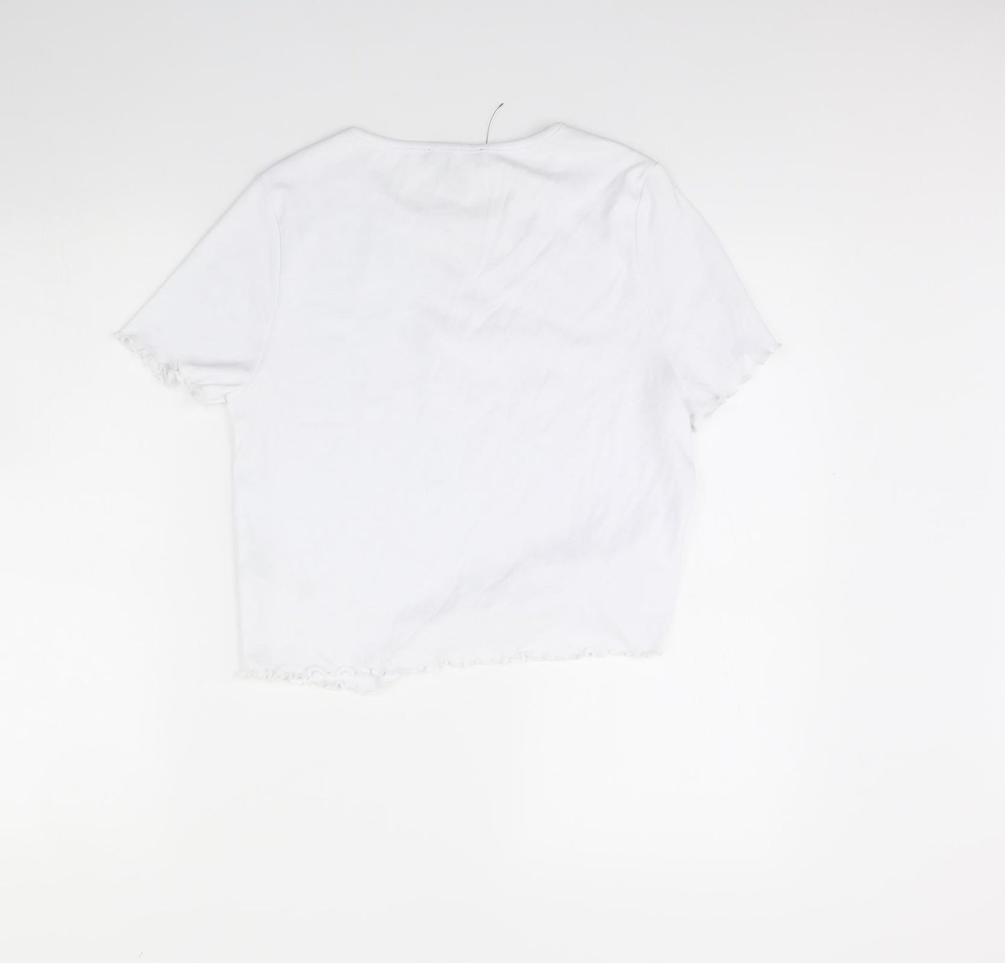 New Look Womens White   Basic T-Shirt Size 16  - angel