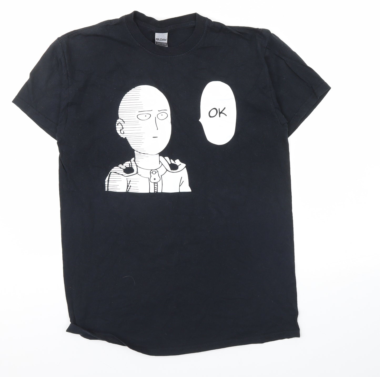 Gildan Mens Black    T-Shirt Size M