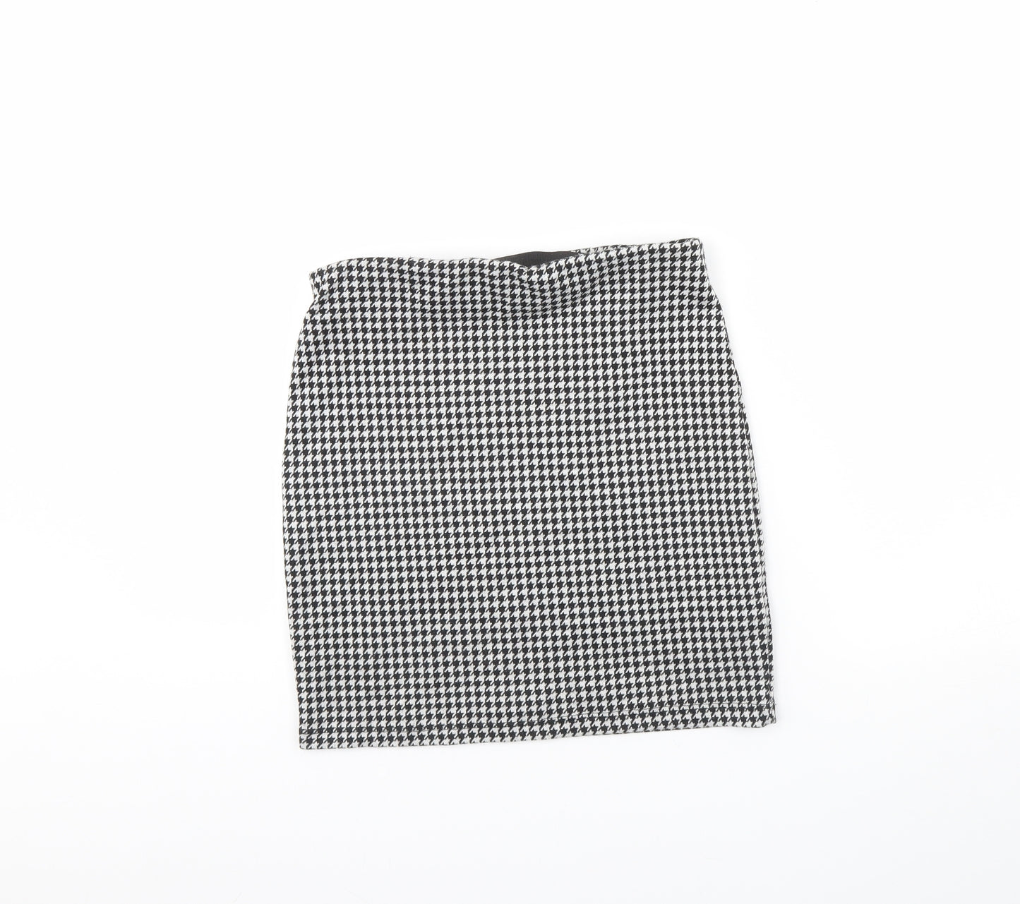 New Look Womens Black Plaid  Mini Skirt Size 8