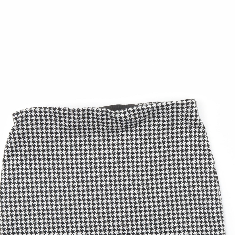 New Look Womens Black Plaid  Mini Skirt Size 8