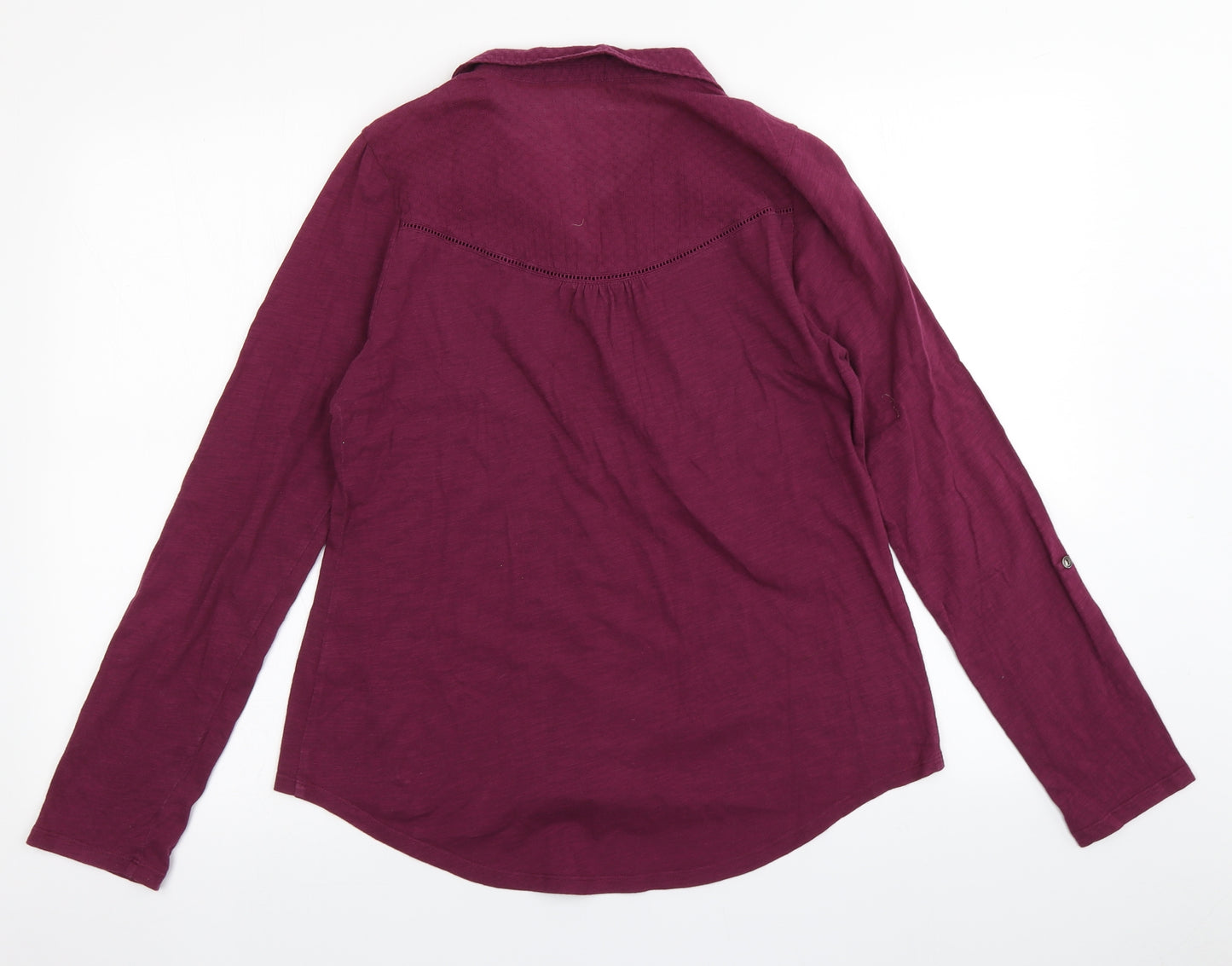 White Stuff Womens Purple   Basic Button-Up Size 10