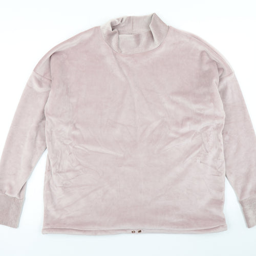 M&S Womens Pink Solid  Top Pyjama Top Size 10