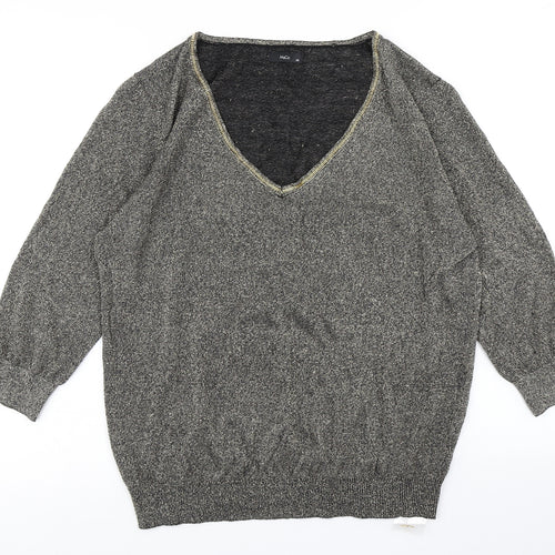 M&Co Womens Gold   Pullover Jumper Size 20