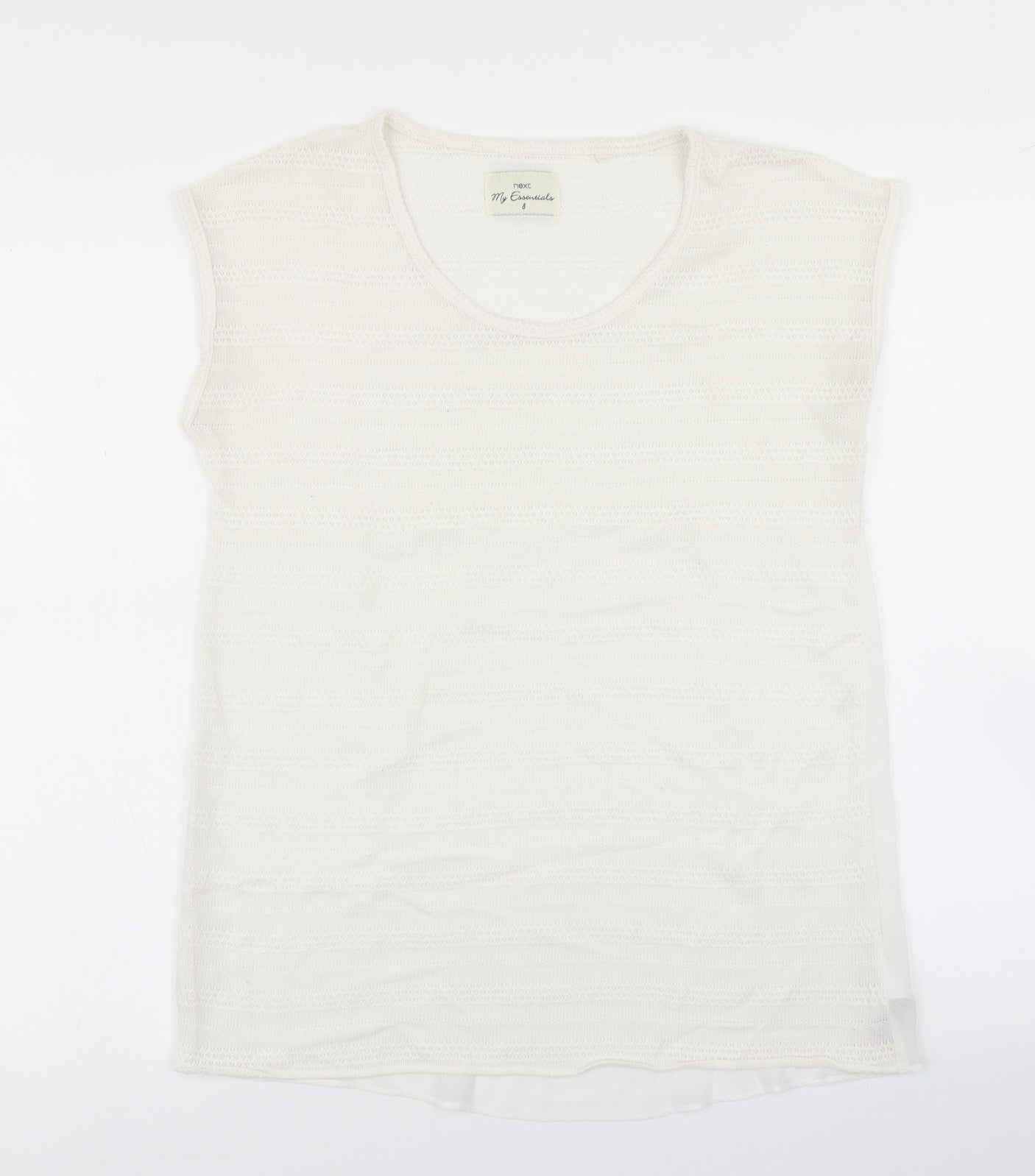 NEXT Womens White   Basic Tank Size 8