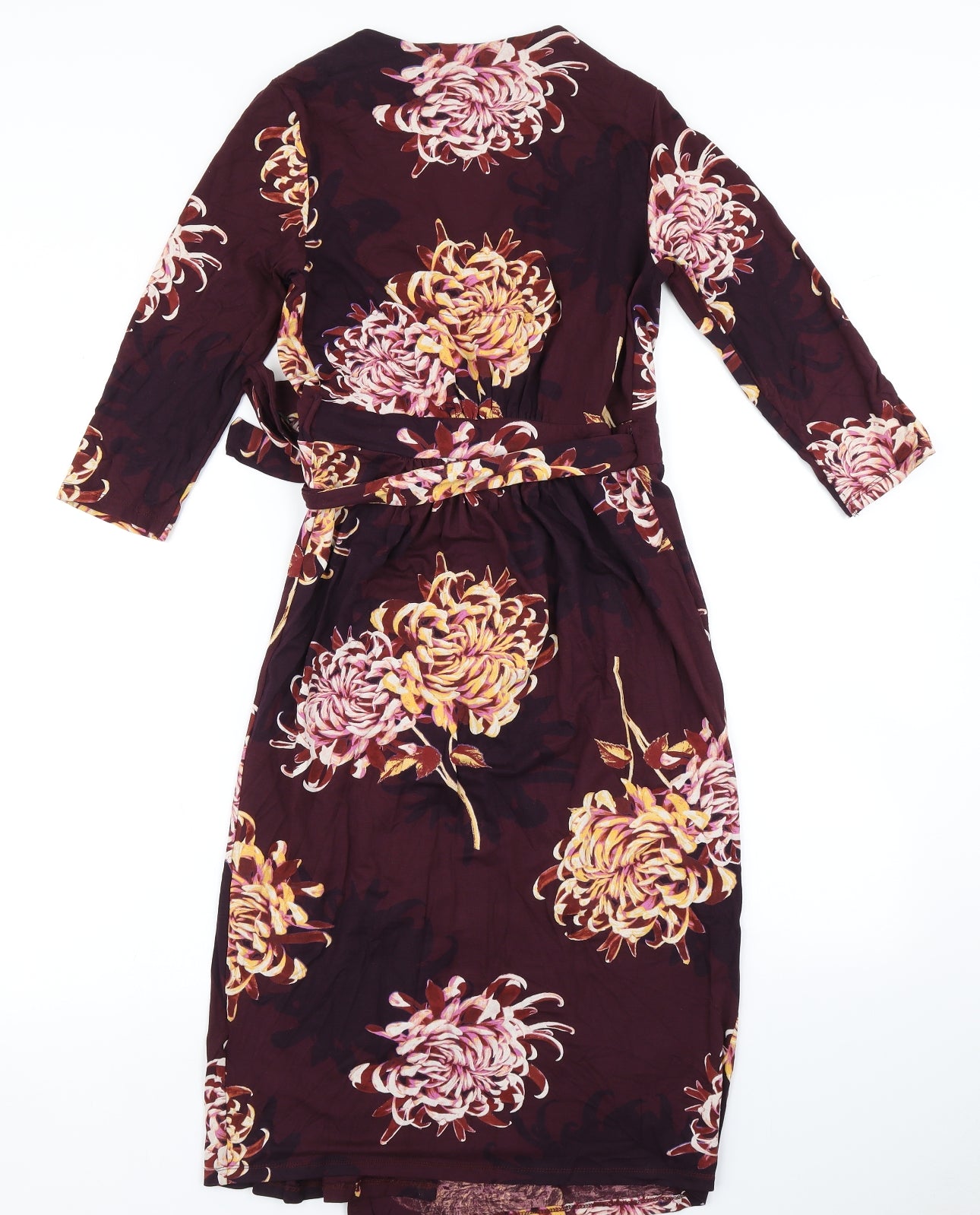 NEXT Womens Purple Floral  Wrap Dress  Size 8