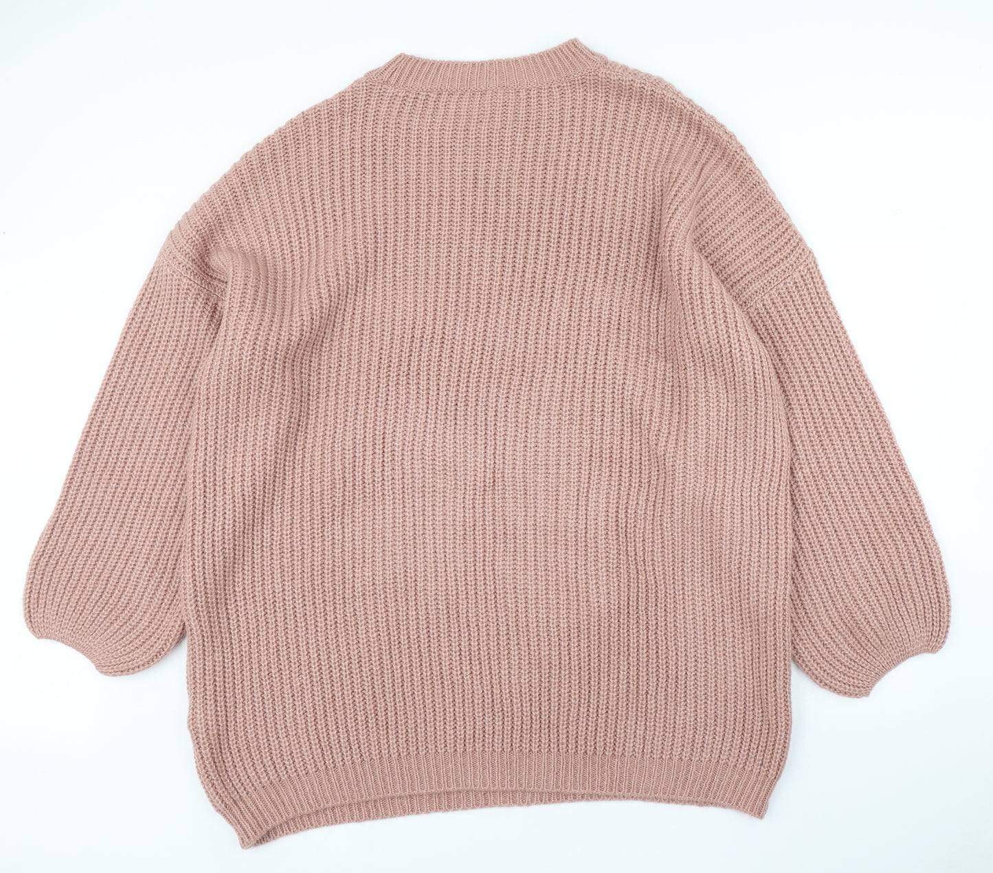 Yours Womens Pink  Knit Pullover Jumper Size 26