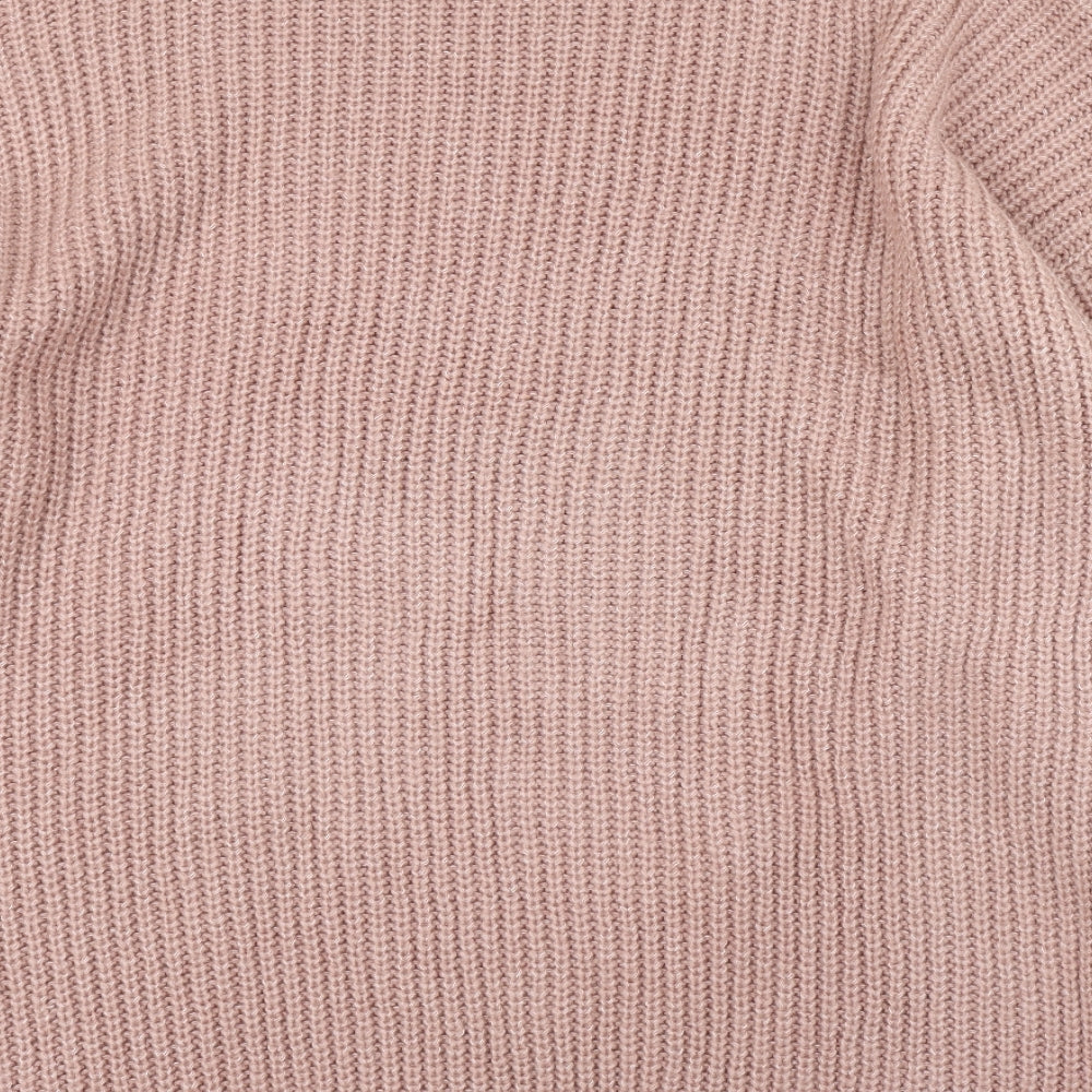 Yours Womens Pink  Knit Pullover Jumper Size 26