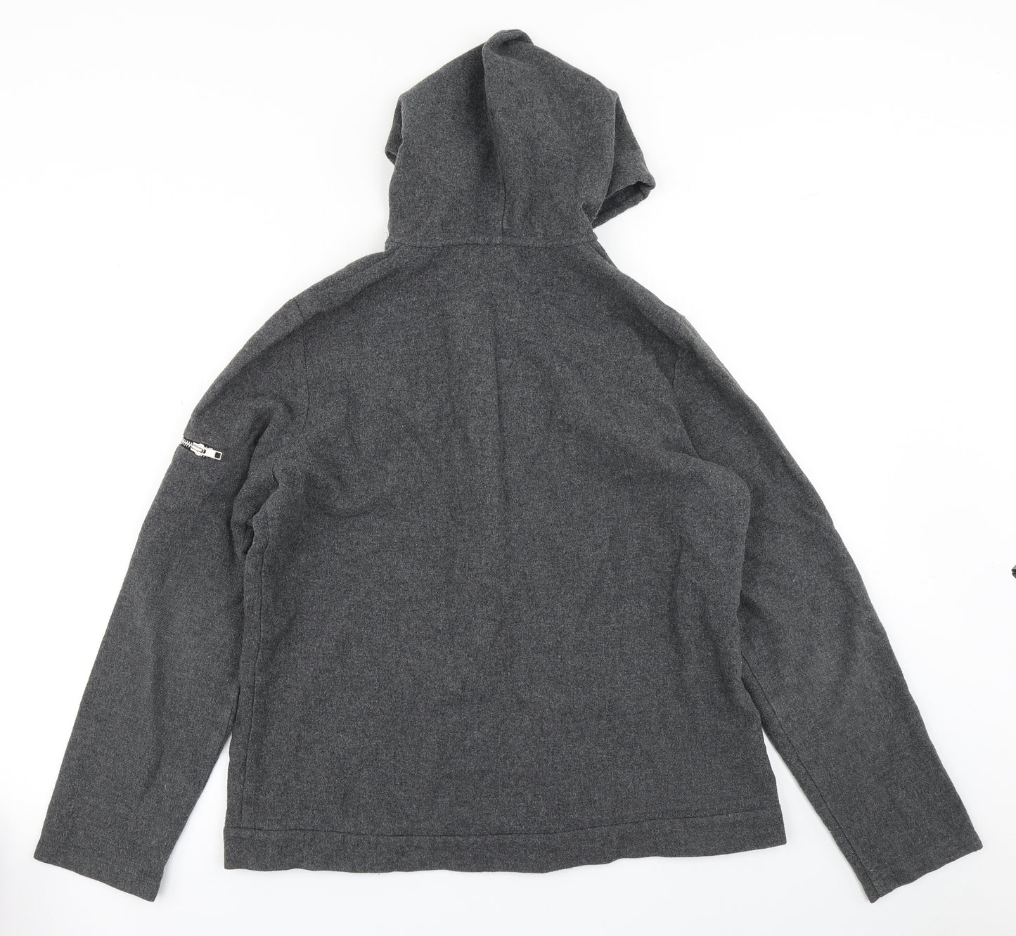 Warehouse Womens Grey   Full Zip Hoodie Size 14