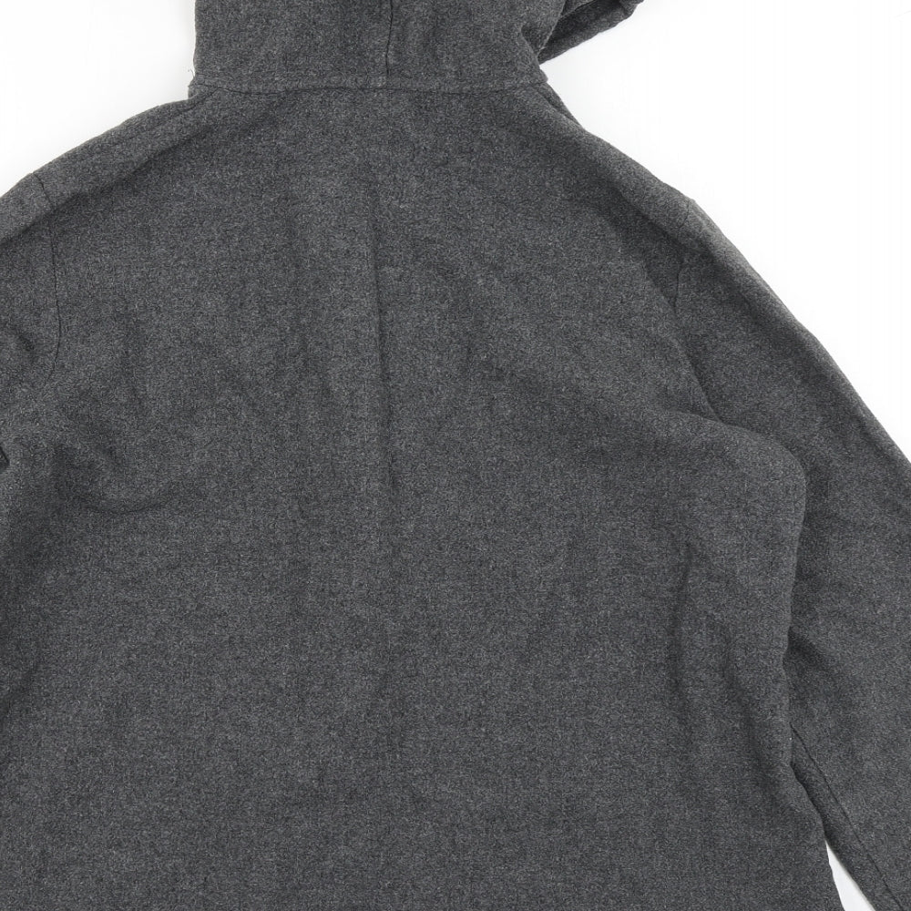Warehouse Womens Grey   Full Zip Hoodie Size 14