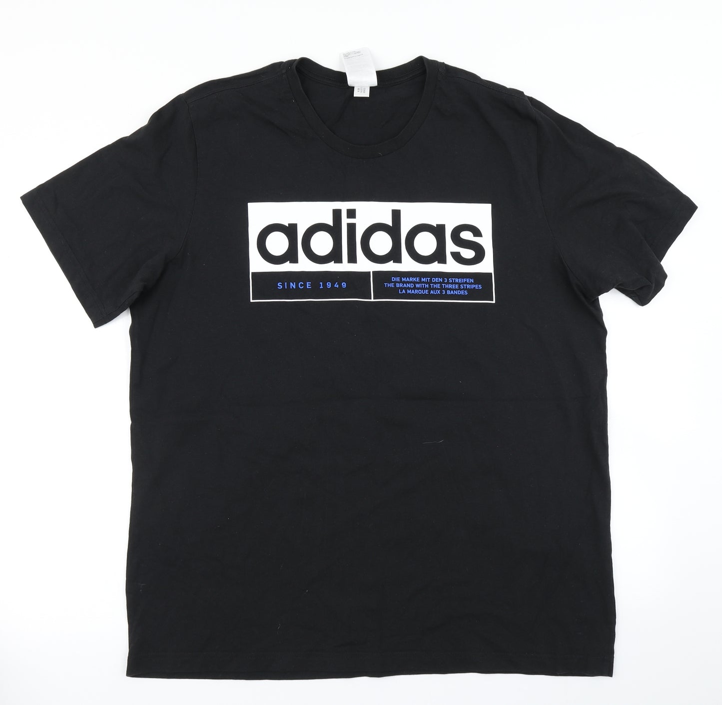 adidas Mens Black    T-Shirt Size XL