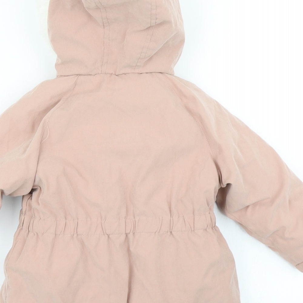 Priumark Girls Pink   Parka Coat Size 18-24 Months