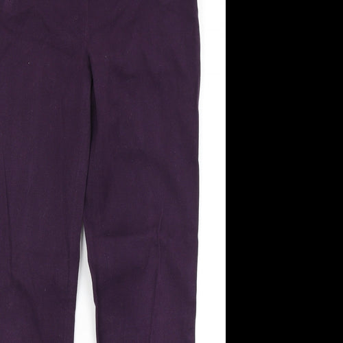 H&M Womens Purple   Dress Pants Trousers Size 8 L26 in