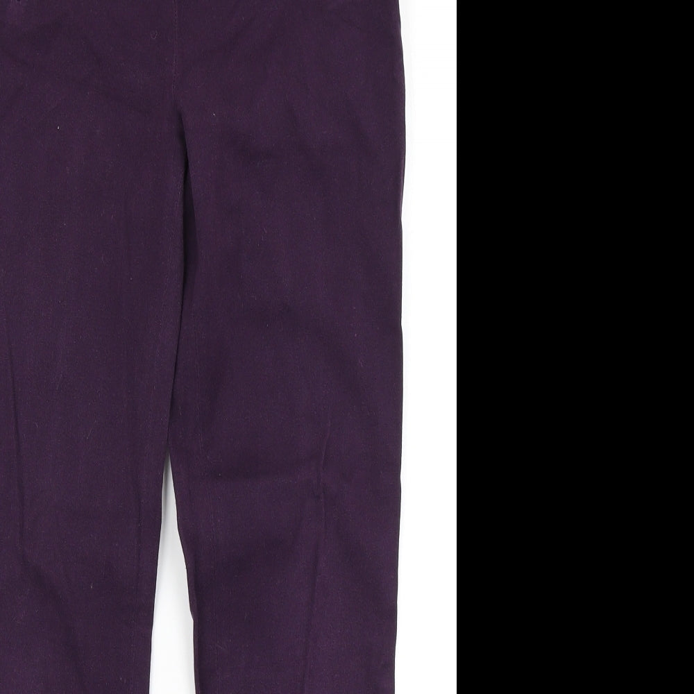 H&M Womens Purple   Dress Pants Trousers Size 8 L26 in
