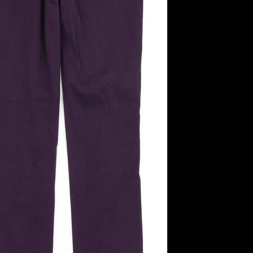 H&M Womens Purple   Dress Pants Trousers Size 8 L26 in