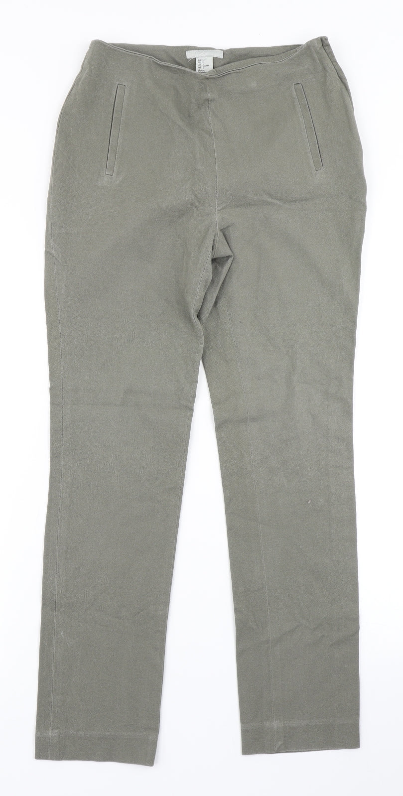 H&M Womens Green   Dress Pants Trousers Size 8 L26 in