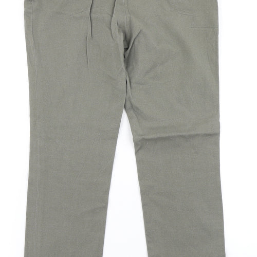 H&M Womens Green   Dress Pants Trousers Size 8 L26 in