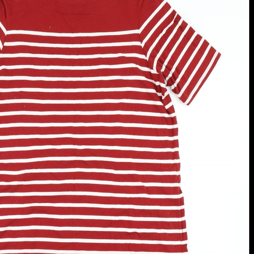 Seasalt Womens Red Striped  A-Line  Size 16