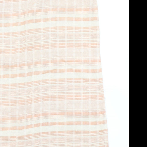 Danity Womens Orange Striped  A-Line  Size S