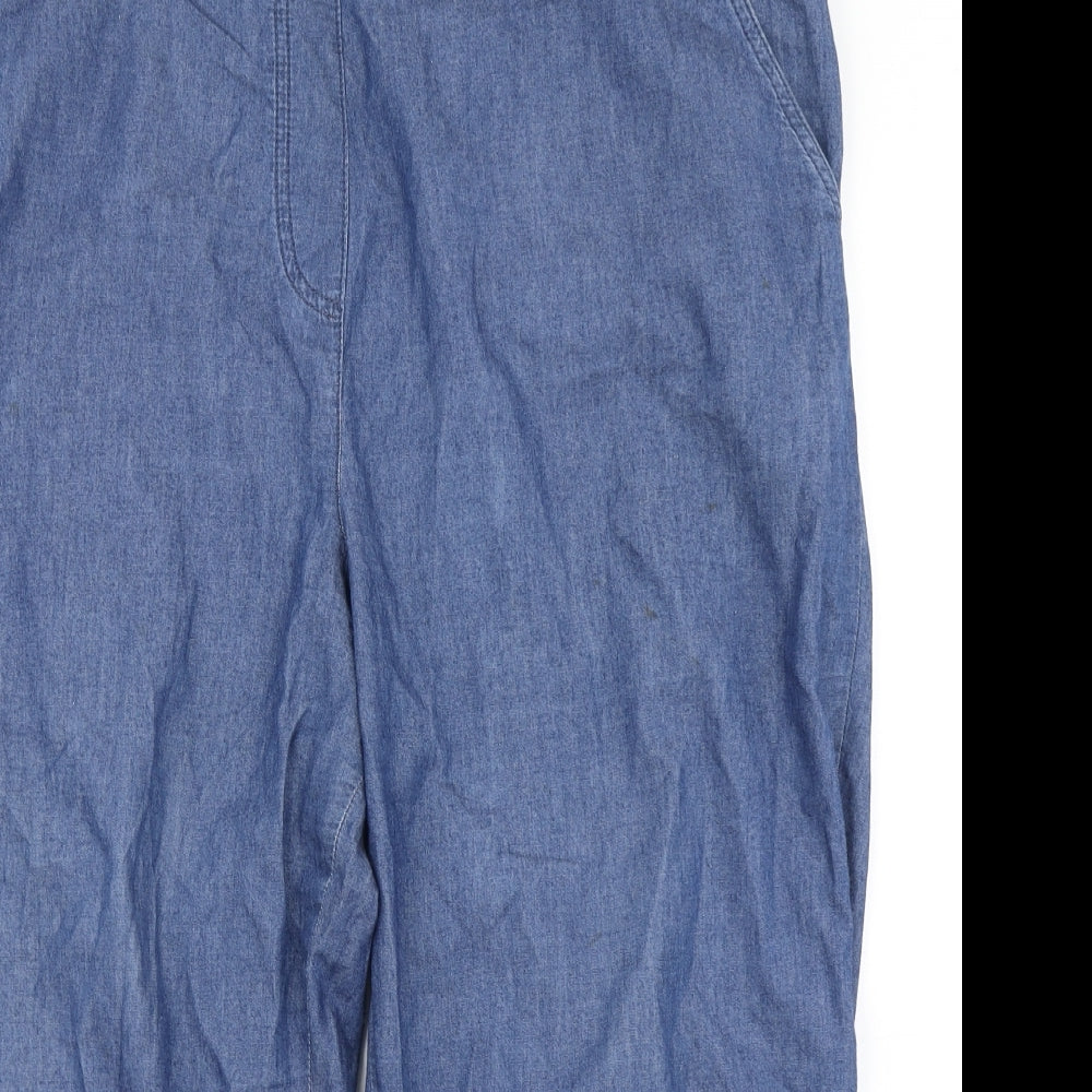 Marks & spencer Womens Blue  Denim Cropped Jeans Size 18 L20 in
