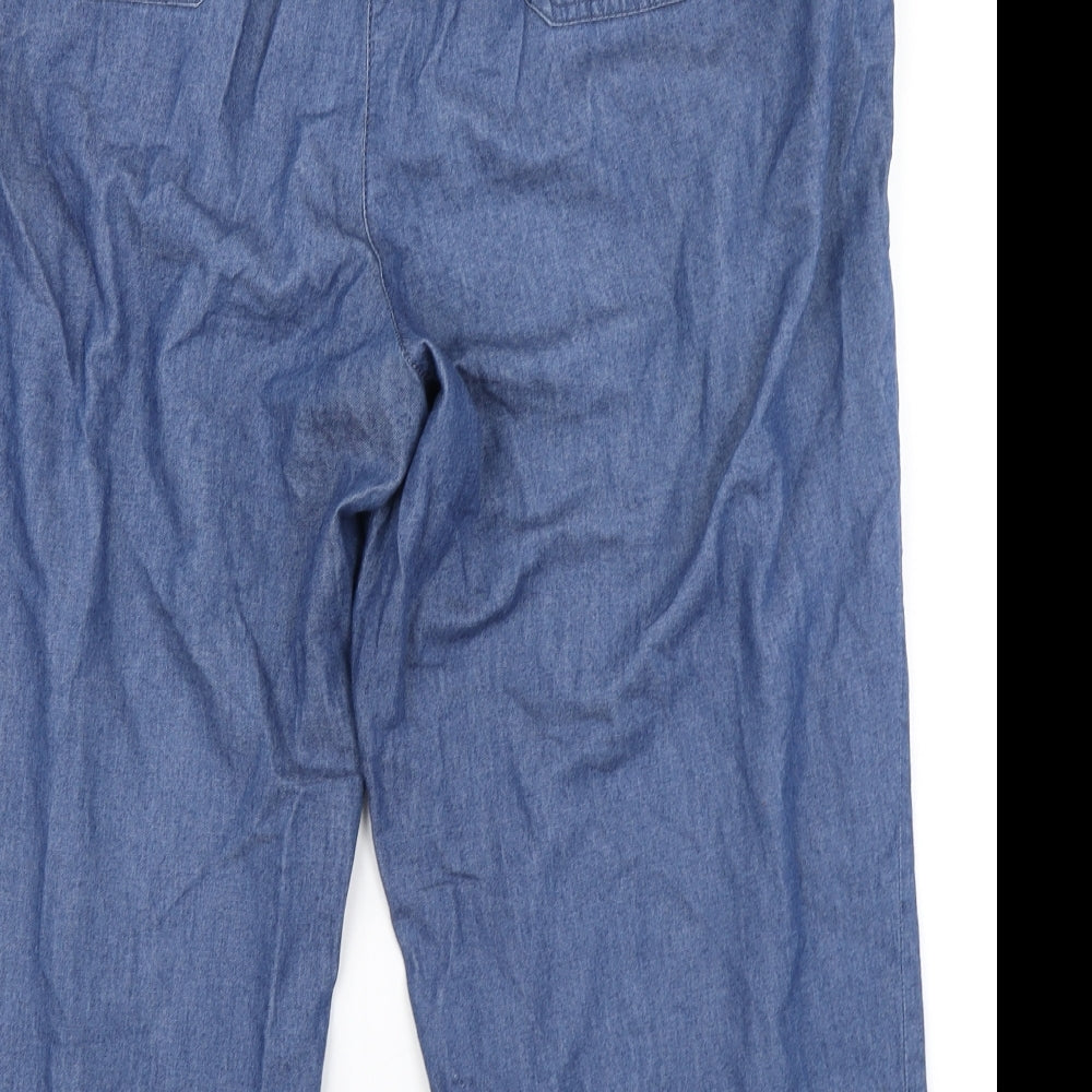 Marks & spencer Womens Blue  Denim Cropped Jeans Size 18 L20 in