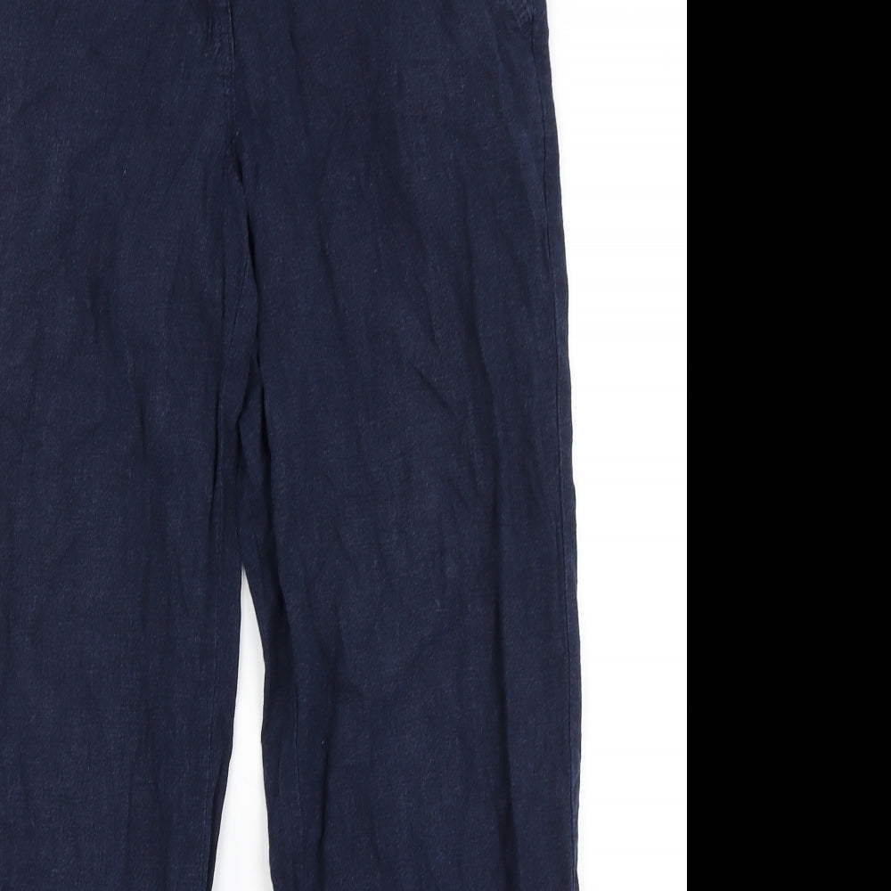 NEXT Womens Blue   Chino Trousers Size 10 L28 in