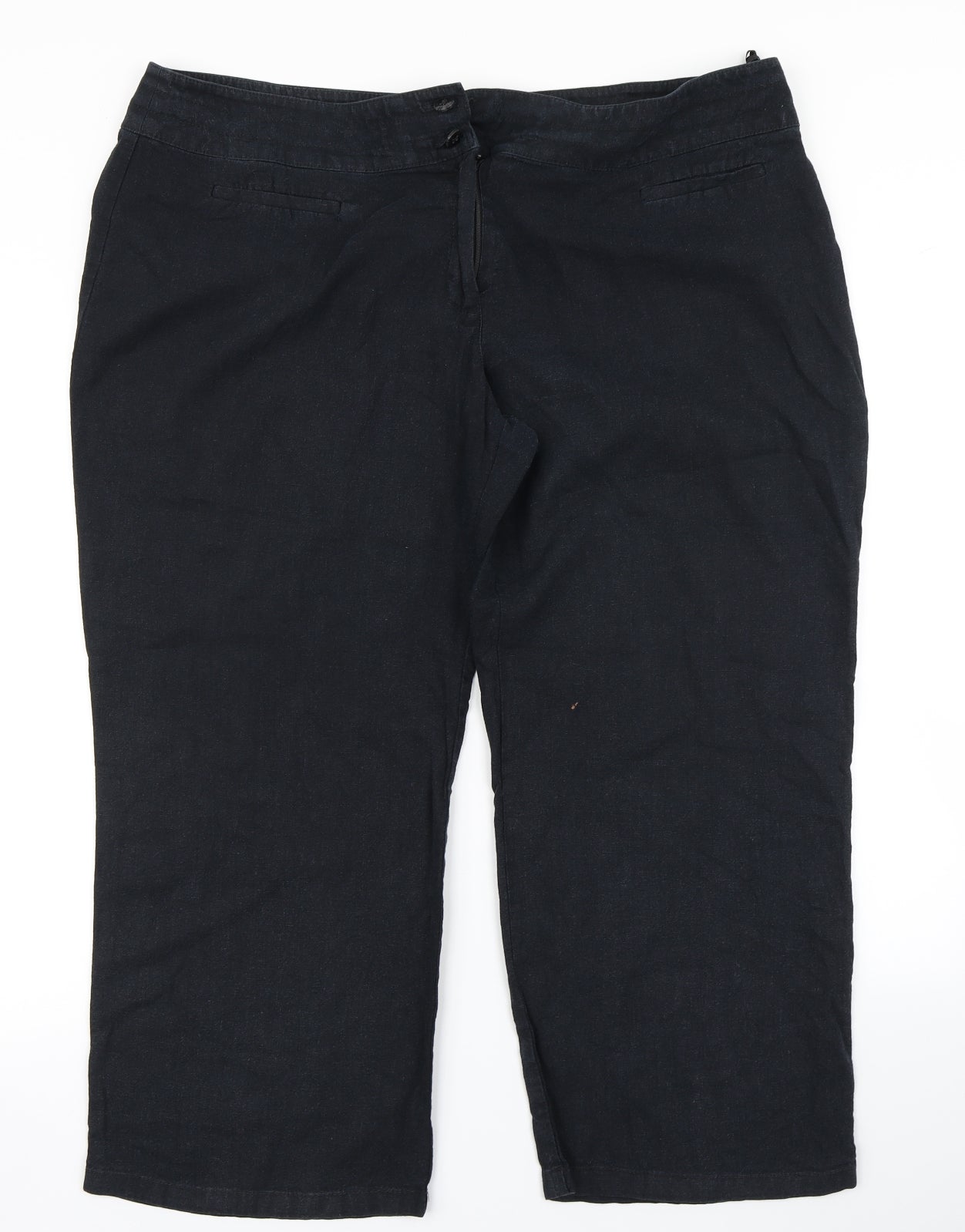M&S Woman Womens Black   Cargo Trousers Size 20 L24 in